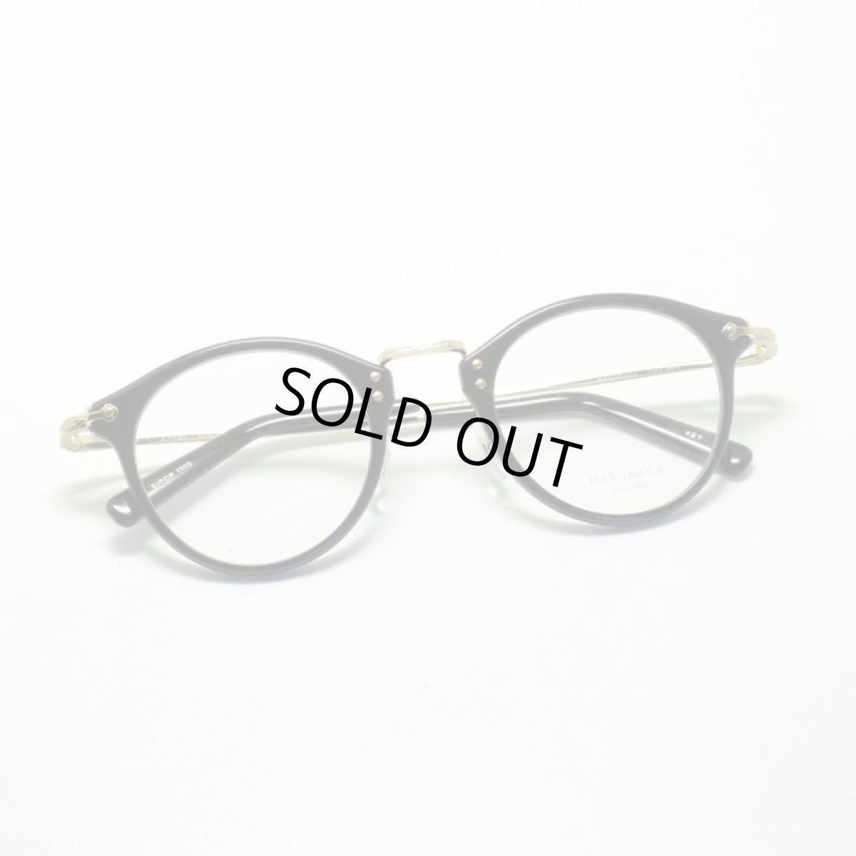 画像4: MASUNAGA GMS-805 col-B9 BK/GP メガネ 眼鏡 めがね メンズ レディース おしゃれ ブランド 人気 おすすめ フレーム 流行り 度付き レンズ (4)