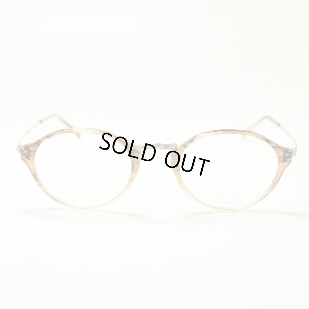 画像2: G.M.S 増永眼鏡 MASUNAGA ジー・エム・エス メガネフレーム 世界が認めたJAPANブランド GMS-812-23 ブラウンササハーフ＆ブラウン/デモレンズ (2)