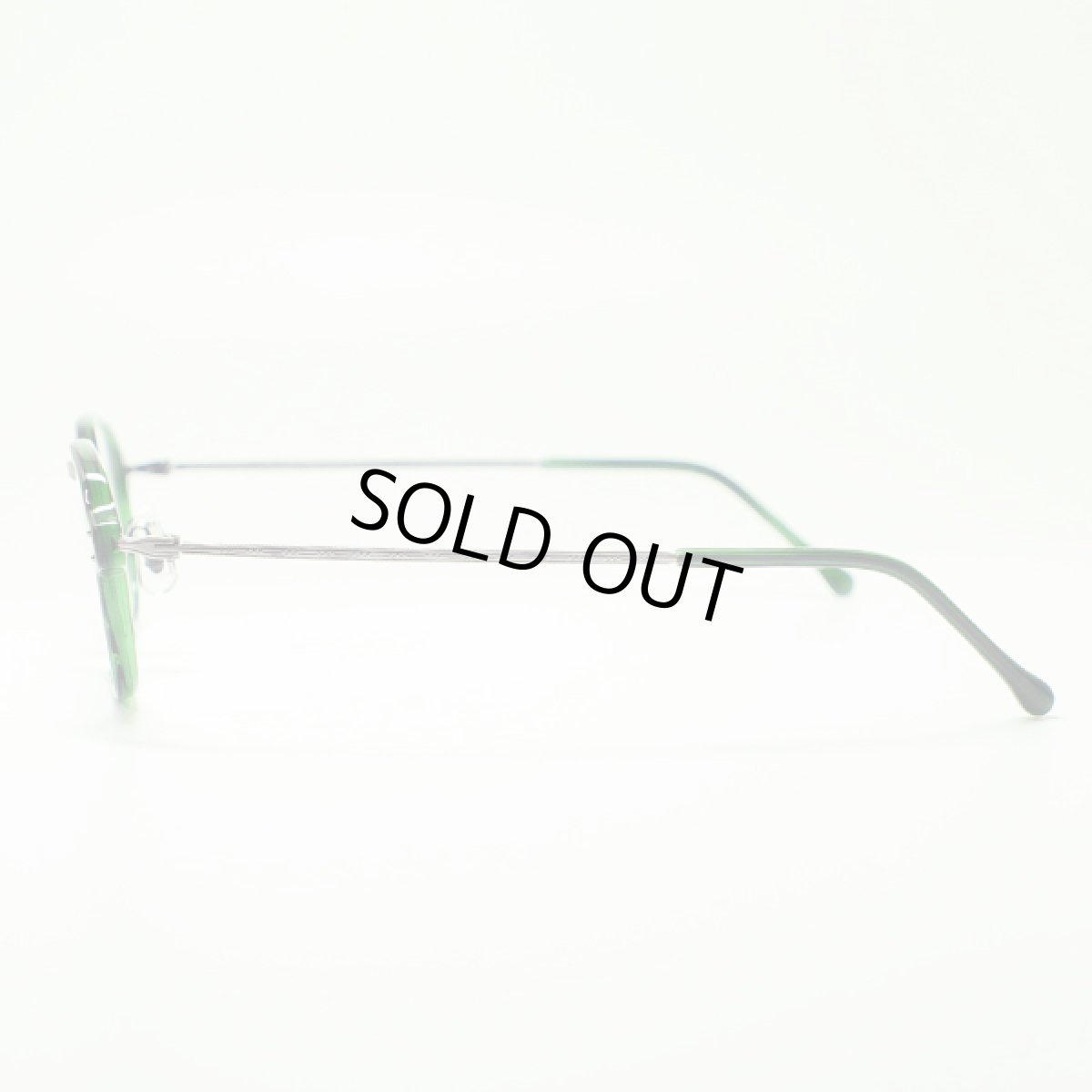 画像3: G.M.S 増永眼鏡 MASUNAGA ジー・エム・エス メガネフレーム 世界が認めたJAPANブランド GMS-813-38 グリーン&シルバー/デモレンズ (3)