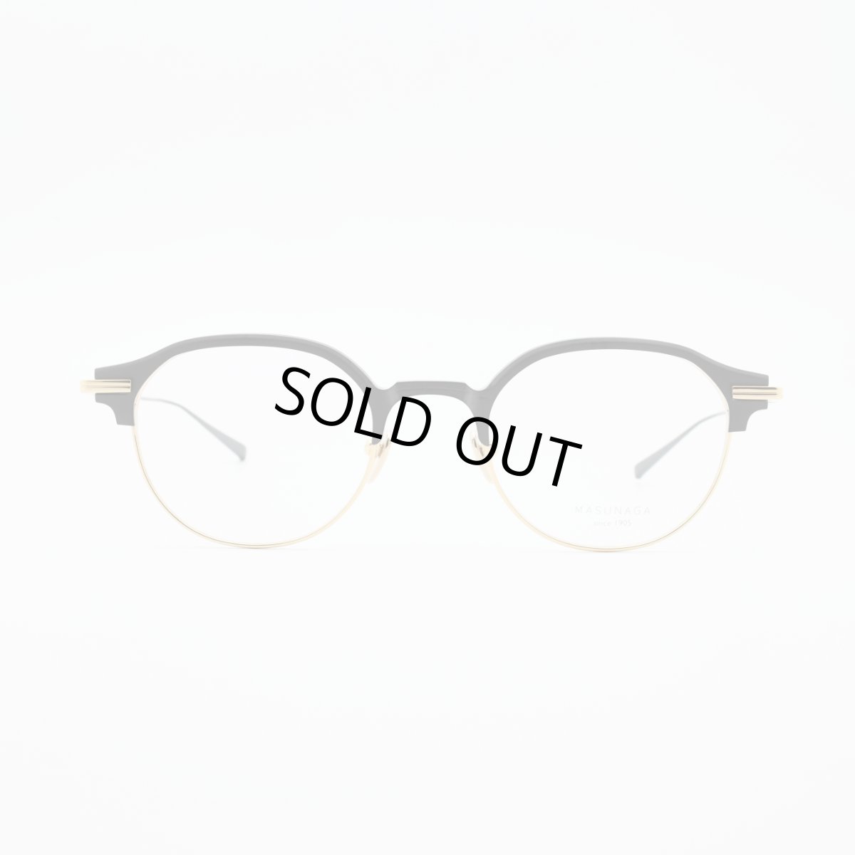 画像3: 増永眼鏡 MASUNAGA since 1905 IMAGINIST col-19 BLACK/GOLD  (3)