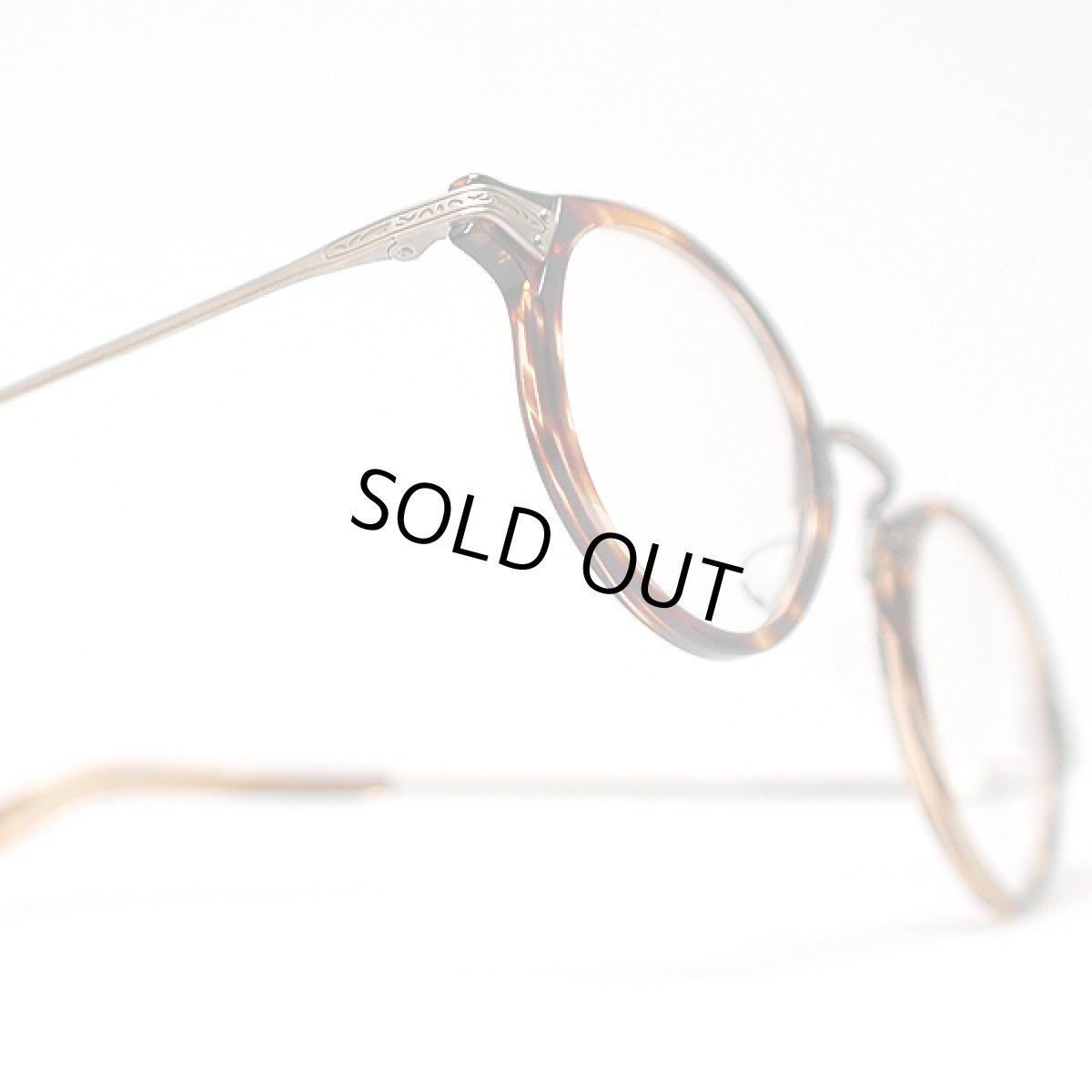 画像3: マスナガ ジー・エム・エス メガネフレーム MASUNAGA-GMS- GMS-800-11 ATG ブラウンデミ/アンティークゴールド (3)