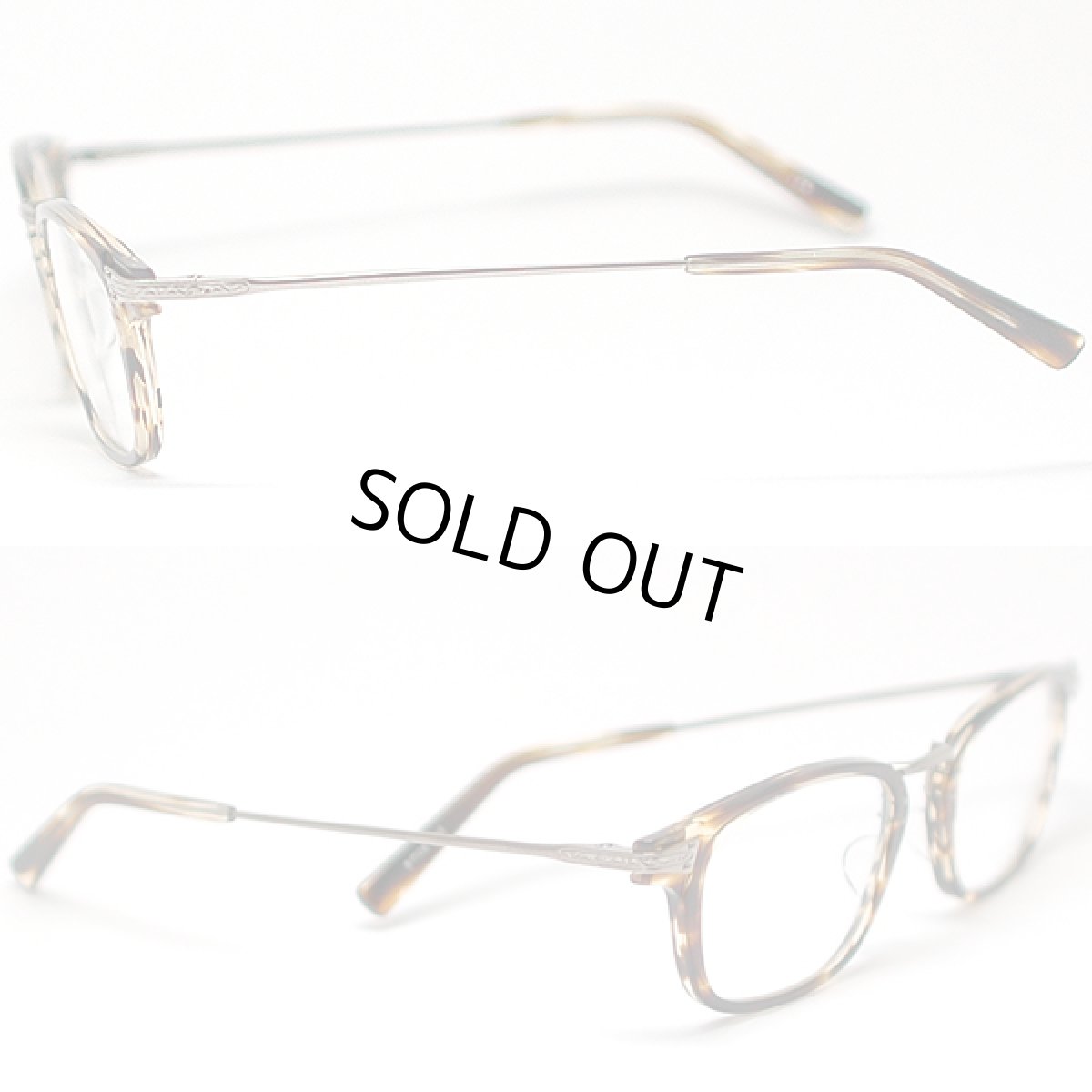 画像2: マスナガ ジー・エム・エス メガネフレーム MASUNAGA-GMS- GMS-801-24-LGRY デミブラウン/アンティークブロンズ (2)