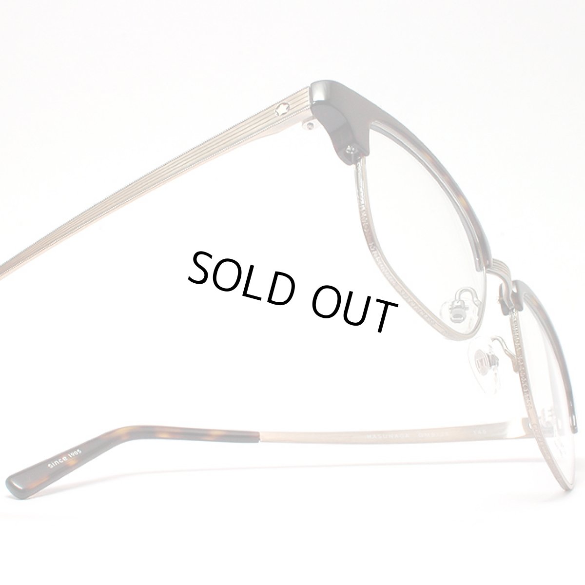 画像3: マスナガ ジー・エム・エス メガネフレーム MASUNAGA G.M.S. GMS-34-13 デミ/クリア (3)