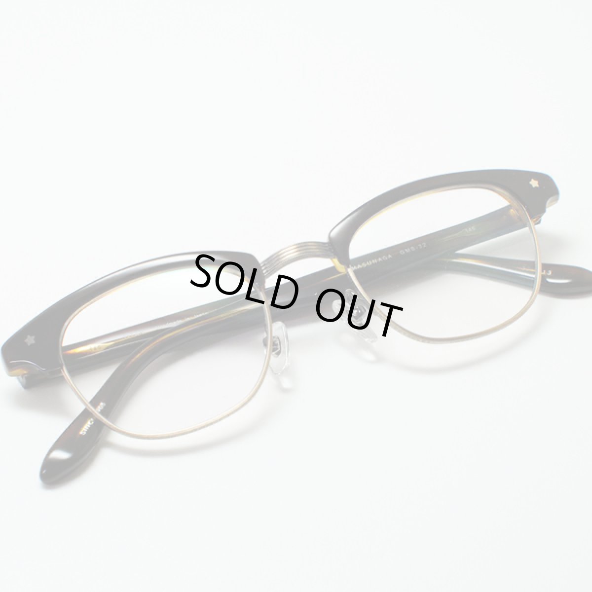 画像3: マスナガ ジー・エム・エス メガネフレーム MASUNAGA-GMS- ONESTARseries ワンスターシリーズ GMS-32-13 デミ (3)