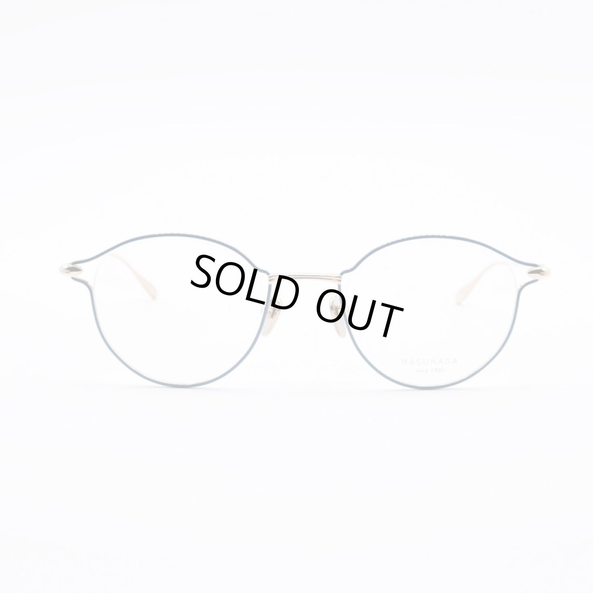 画像3: 増永眼鏡 MASUNAGA since 1905 JULIET col-55 SMOKE BL-GOLD (3)