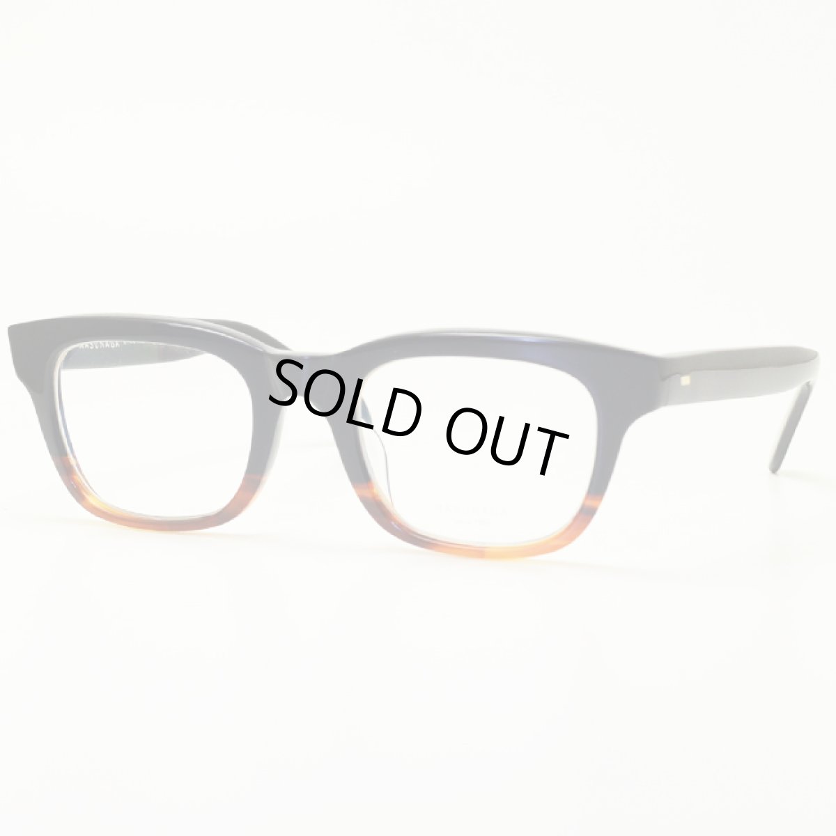 画像1: 増永眼鏡 MASUNAGA 光輝メガネフレーム 光輝 ０００-５９ ブラックハーフブラウン/デモレンズ (1)