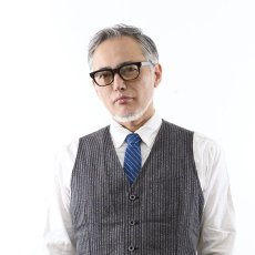 画像9: 増永眼鏡 MASUNAGA 光輝メガネフレーム 光輝 ０００-５９ ブラックハーフブラウン/デモレンズ (9)