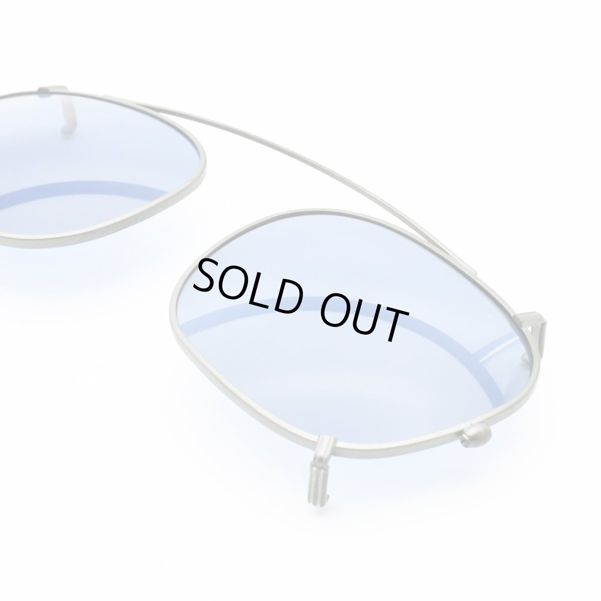 画像3: 増永眼鏡 MASUNAGA 光輝 000専用 クリップオン BK/BLUE レンズカラー：ブルー クリップオンのみ フレームは付属致しません (3)