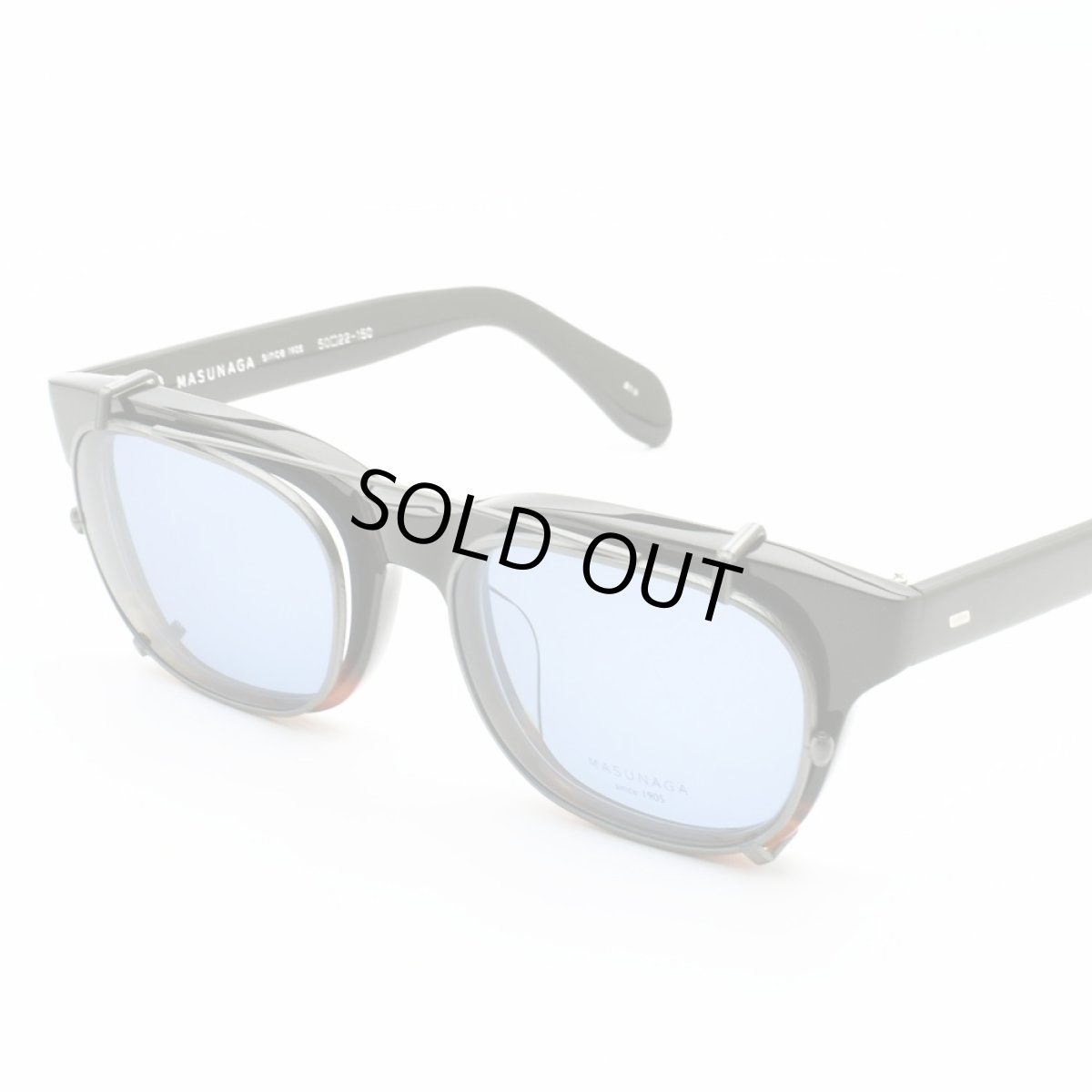 画像6: 増永眼鏡 MASUNAGA 光輝 000専用 クリップオン BK/BLUE レンズカラー：ブルー クリップオンのみ フレームは付属致しません (6)