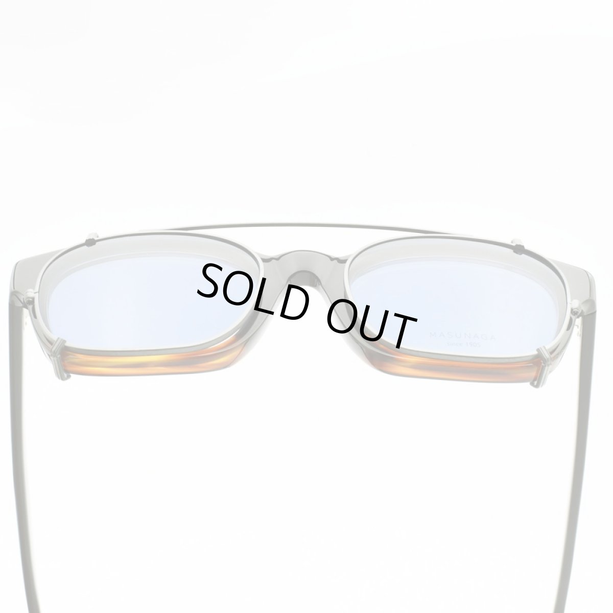 画像8: 増永眼鏡 MASUNAGA 光輝 000専用 クリップオン BK/BLUE レンズカラー：ブルー クリップオンのみ フレームは付属致しません (8)