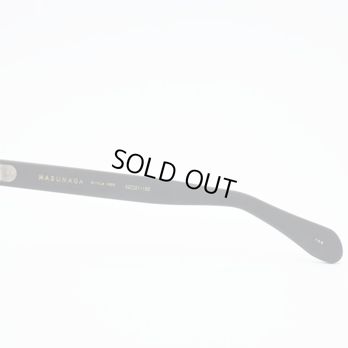 画像7: 増永眼鏡 MASUNAGA 光輝 One Hundred 100 col-69 BK MATT  (7)