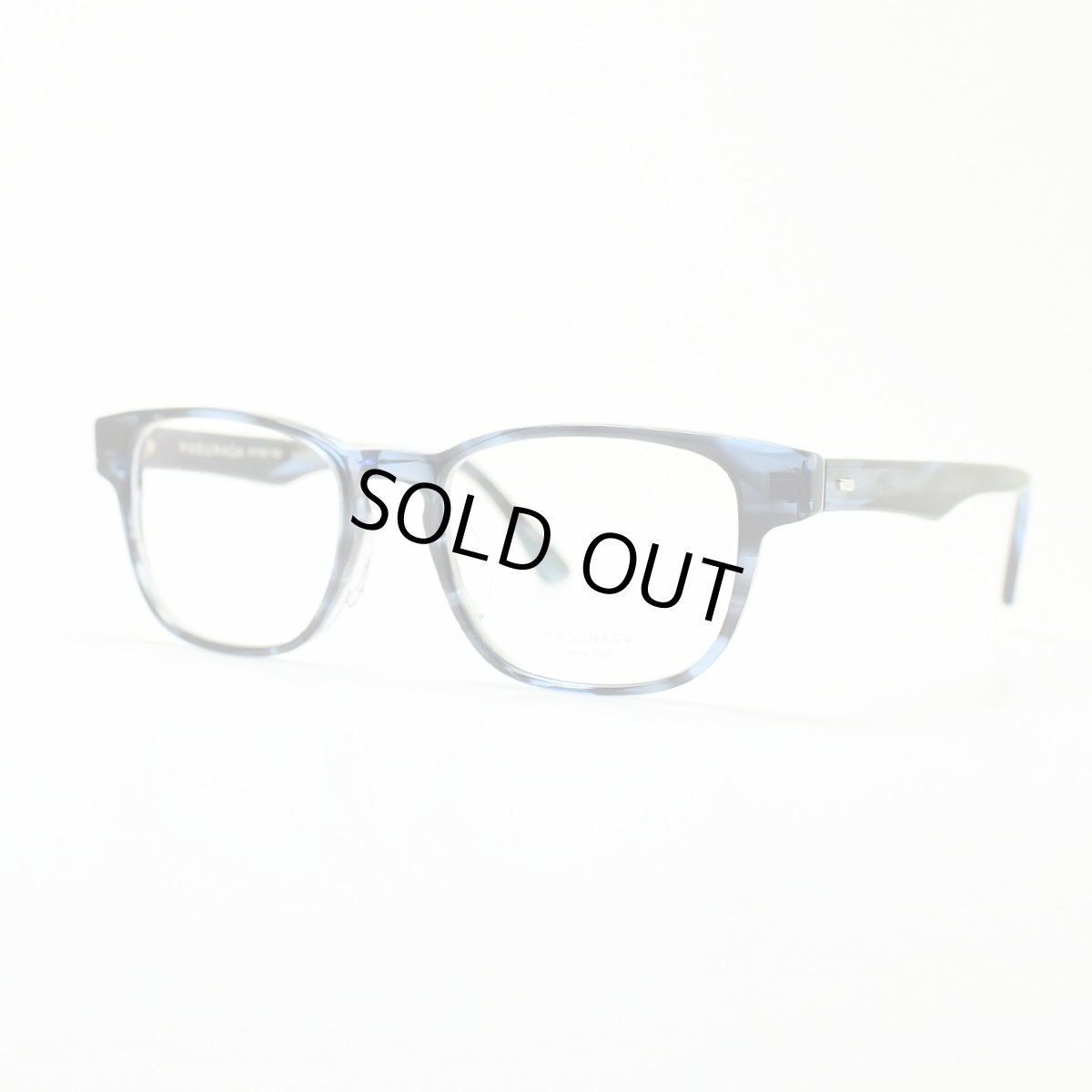 画像2: 増永眼鏡 MASUNAGA 光輝 063 col-35 BLUE メガネ 眼鏡 めがね メンズ レディース おしゃれ ブランド 人気 おすすめ フレーム 流行り 度付き レンズ (2)