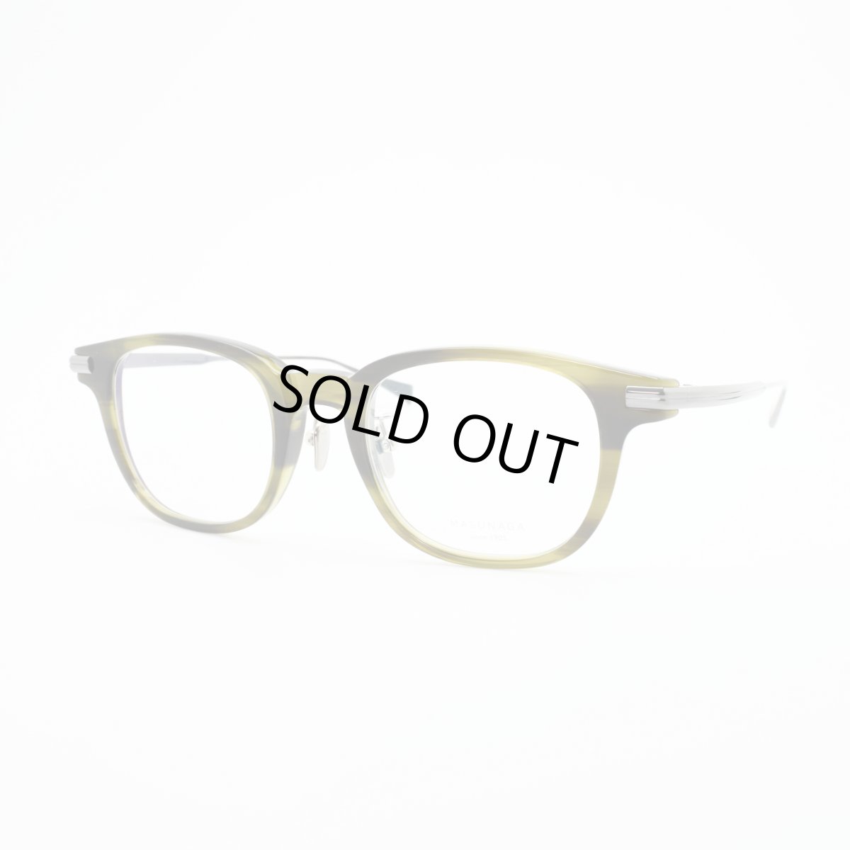 画像2: 増永眼鏡 MASUNAGA since 1905 LEGATO col-38 KHAKI  (2)