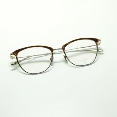 画像4: MASUNAGA since 1905 LEMPICKA col-15 BL-BR/SLV メガネ 眼鏡 めがね メンズ レディース おしゃれ ブランド 人気 おすすめ フレーム 流行り 度付き レンズ (4)