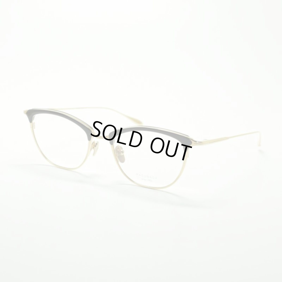 画像1: MASUNAGA since 1905 LEMPICKA col-39 BK/GP メガネ 眼鏡 めがね メンズ レディース おしゃれ ブランド 人気 おすすめ フレーム 流行り 度付き レンズ (1)