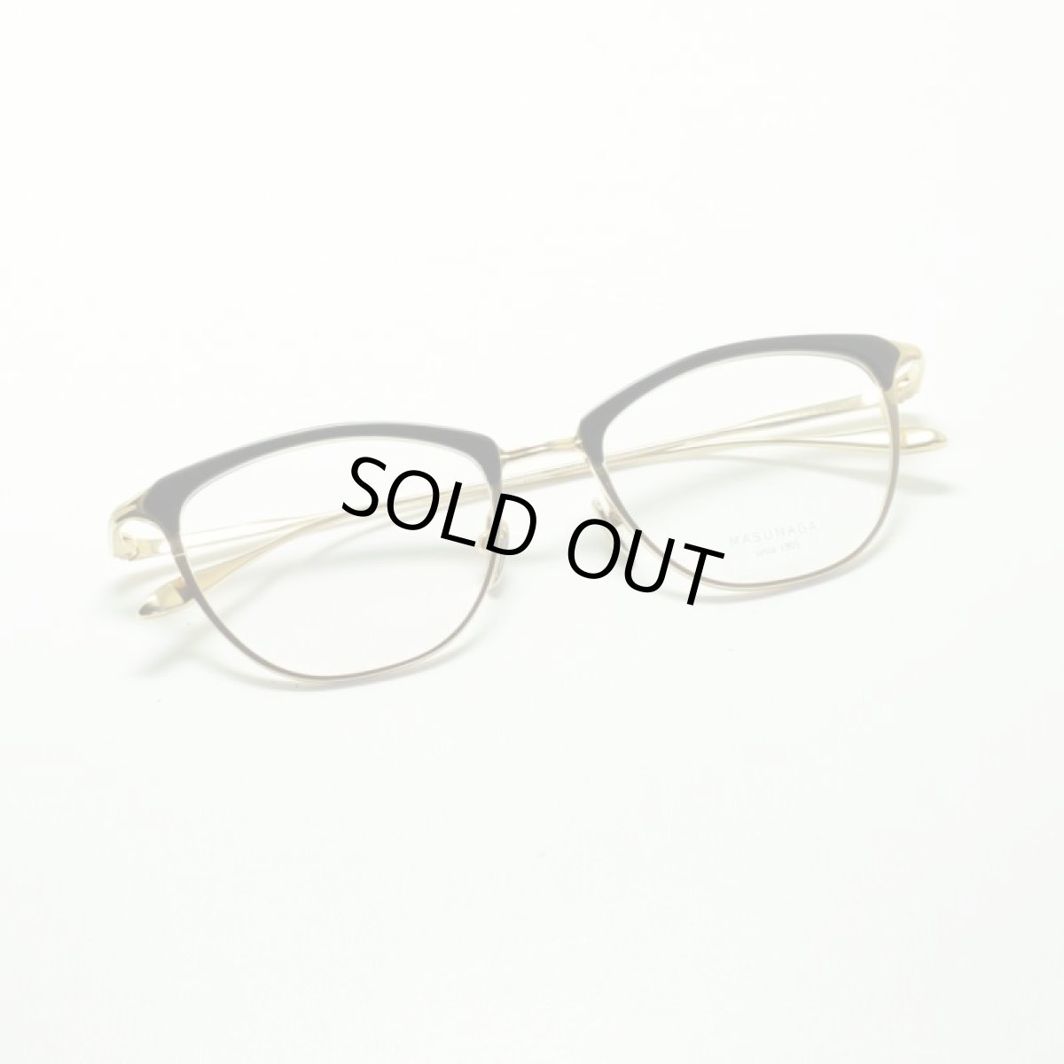 画像4: MASUNAGA since 1905 LEMPICKA col-39 BK/GP メガネ 眼鏡 めがね メンズ レディース おしゃれ ブランド 人気 おすすめ フレーム 流行り 度付き レンズ (4)