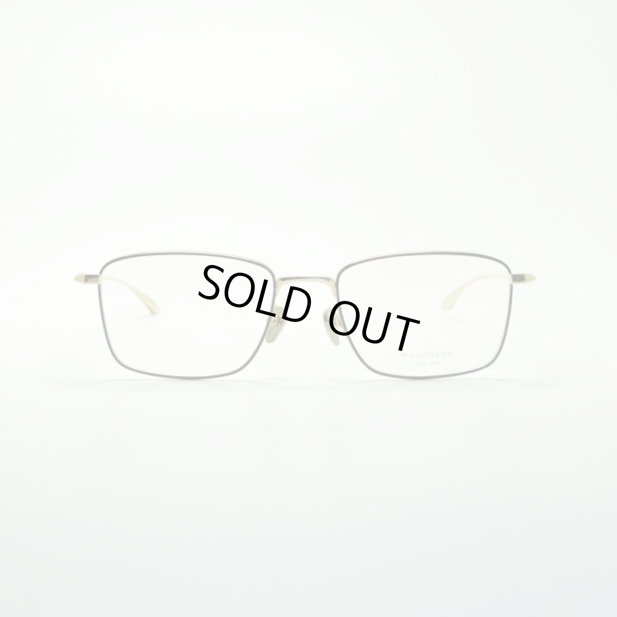 画像2: MASUNAGA since 1905 LEX col-11 GOLD/NAVY メガネ 眼鏡 めがね メンズ レディース おしゃれ ブランド 人気 おすすめ フレーム 流行り 度付き レンズ (2)