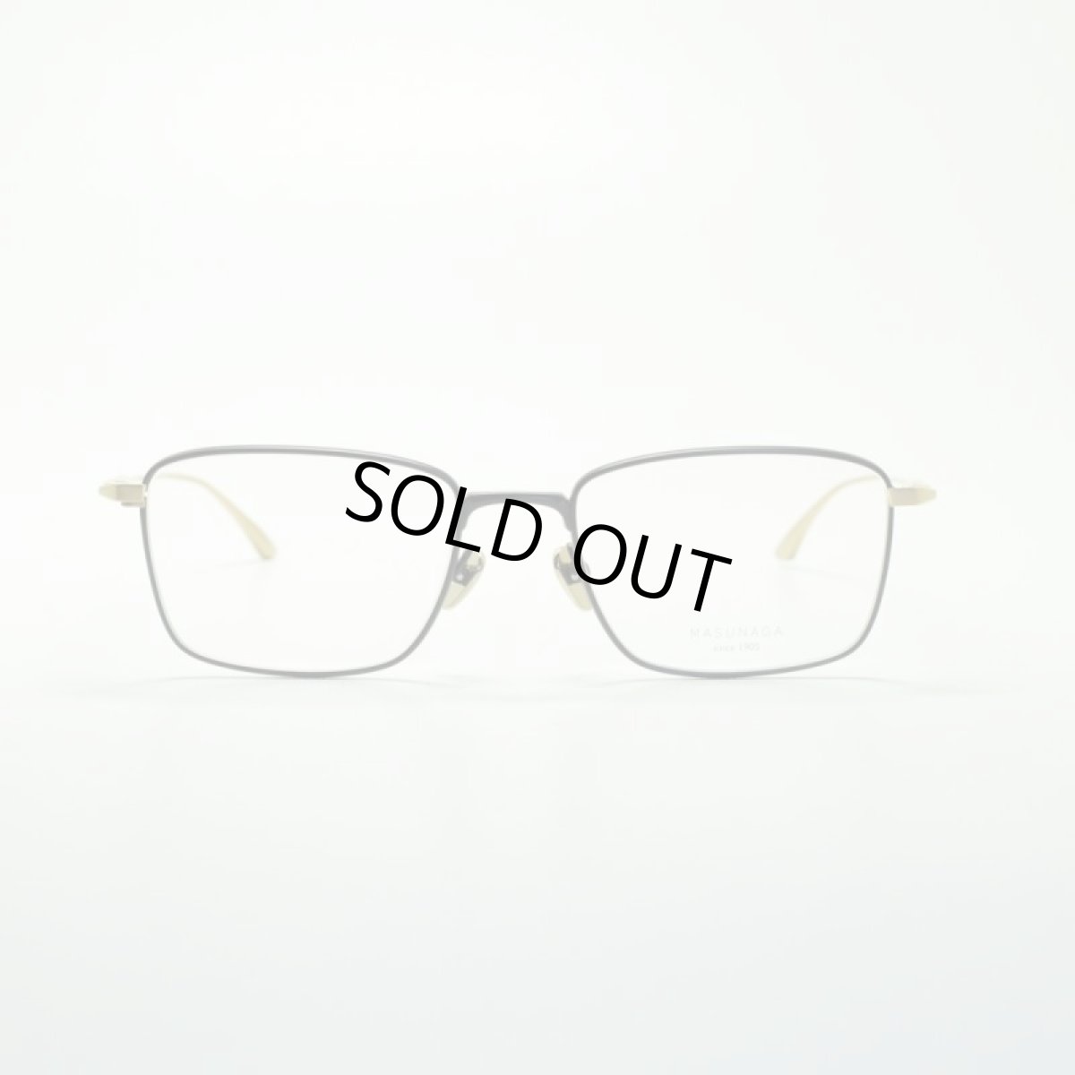 画像2: MASUNAGA since 1905 LEX col-39 BLACK/GOLD メガネ 眼鏡 めがね メンズ レディース おしゃれ ブランド 人気 おすすめ フレーム 流行り 度付き レンズ (2)