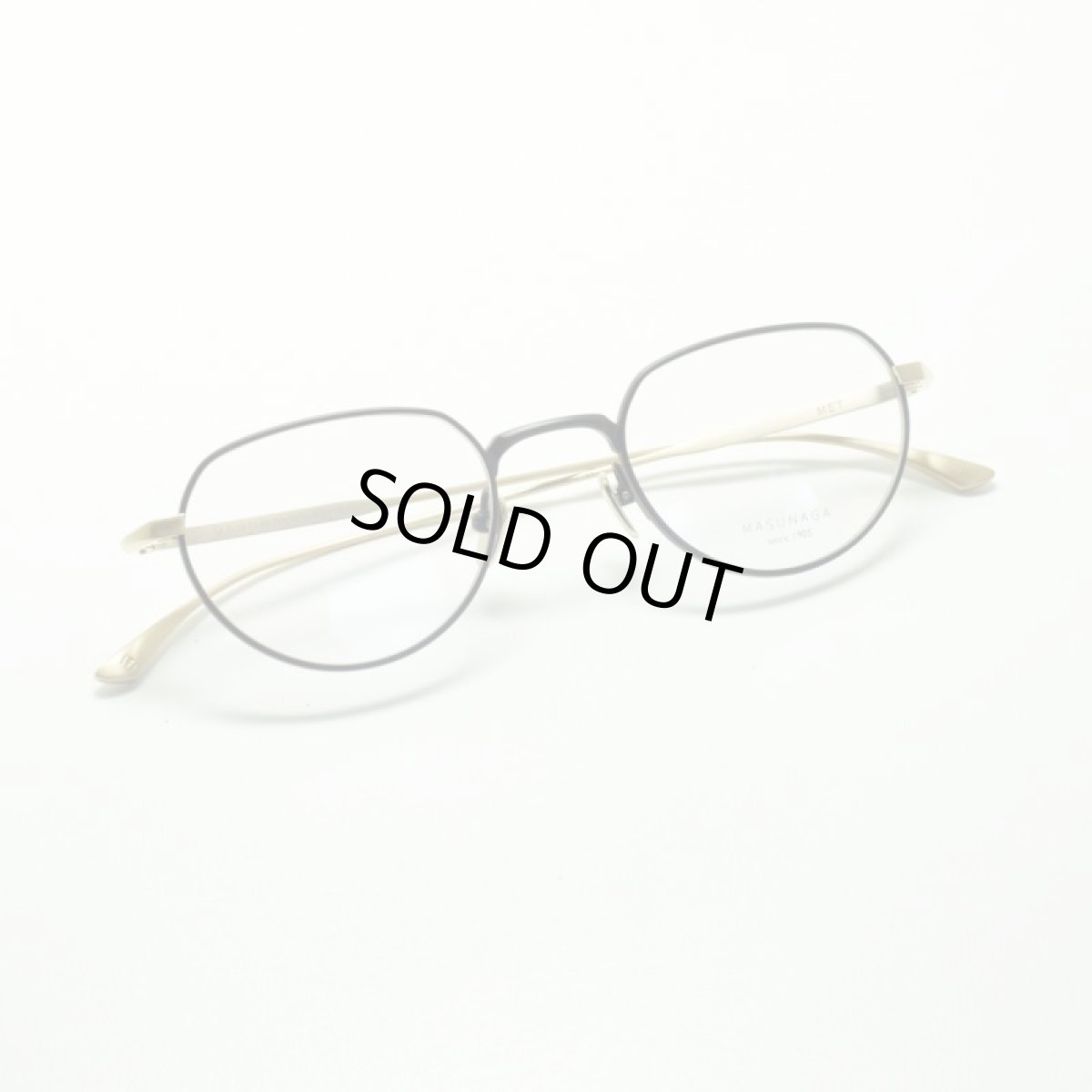 画像4: MASUNAGA since 1905 MET col-39 BLACK/GOLD メガネ 眼鏡 めがね メンズ レディース おしゃれ ブランド 人気 おすすめ フレーム 流行り 度付き レンズ (4)