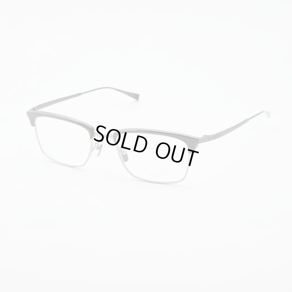 画像2: 増永眼鏡 MASUNAGA NY LIFE col-49 BLK/SLV (2)