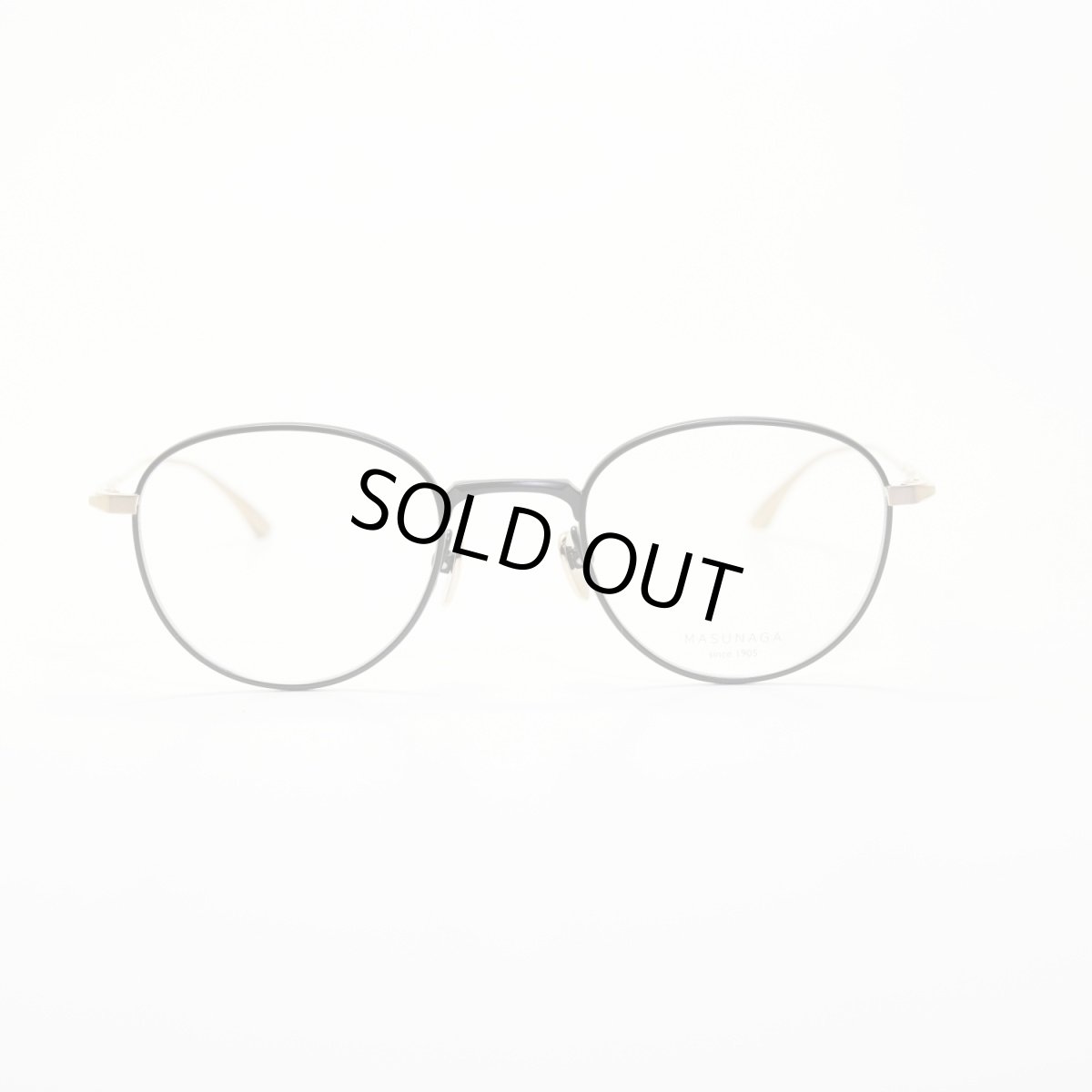 画像3: 増永眼鏡 MASUNAGA since 1905 RADIO CITY col-39 BLACK/GOLD (3)