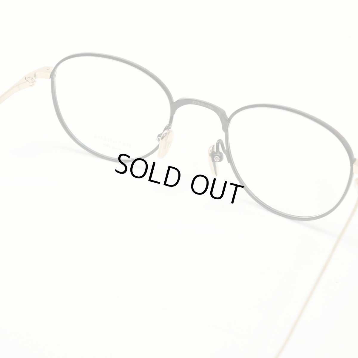 画像5: 増永眼鏡 MASUNAGA since 1905 RADIO CITY col-39 BLACK/GOLD (5)