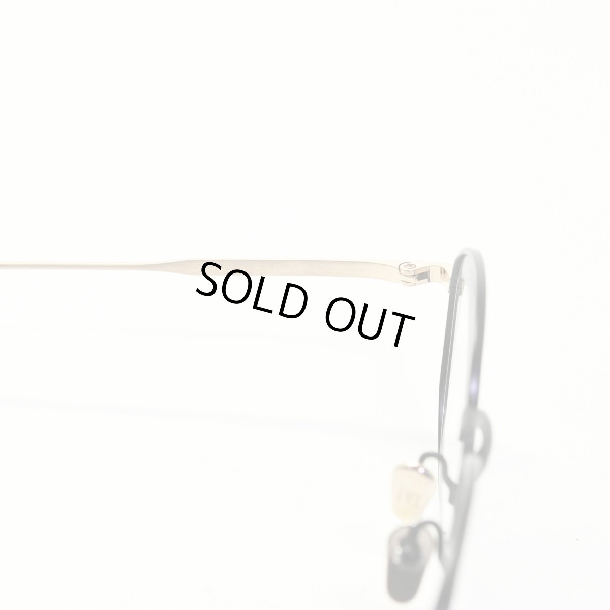 画像6: 増永眼鏡 MASUNAGA since 1905 RADIO CITY col-39 BLACK/GOLD (6)