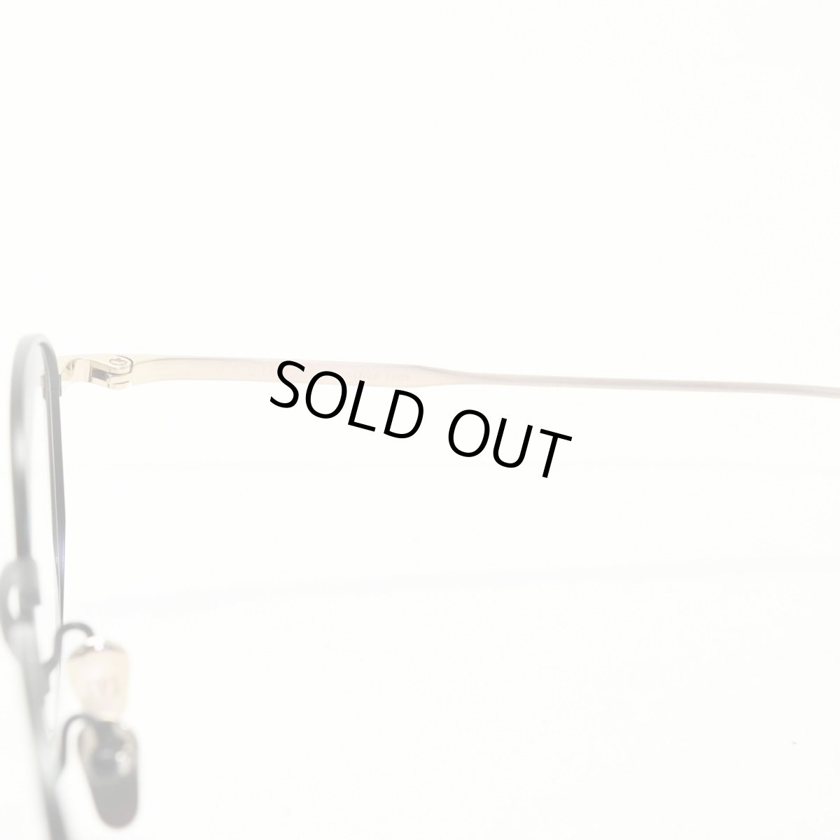 画像7: 増永眼鏡 MASUNAGA since 1905 RADIO CITY col-39 BLACK/GOLD (7)