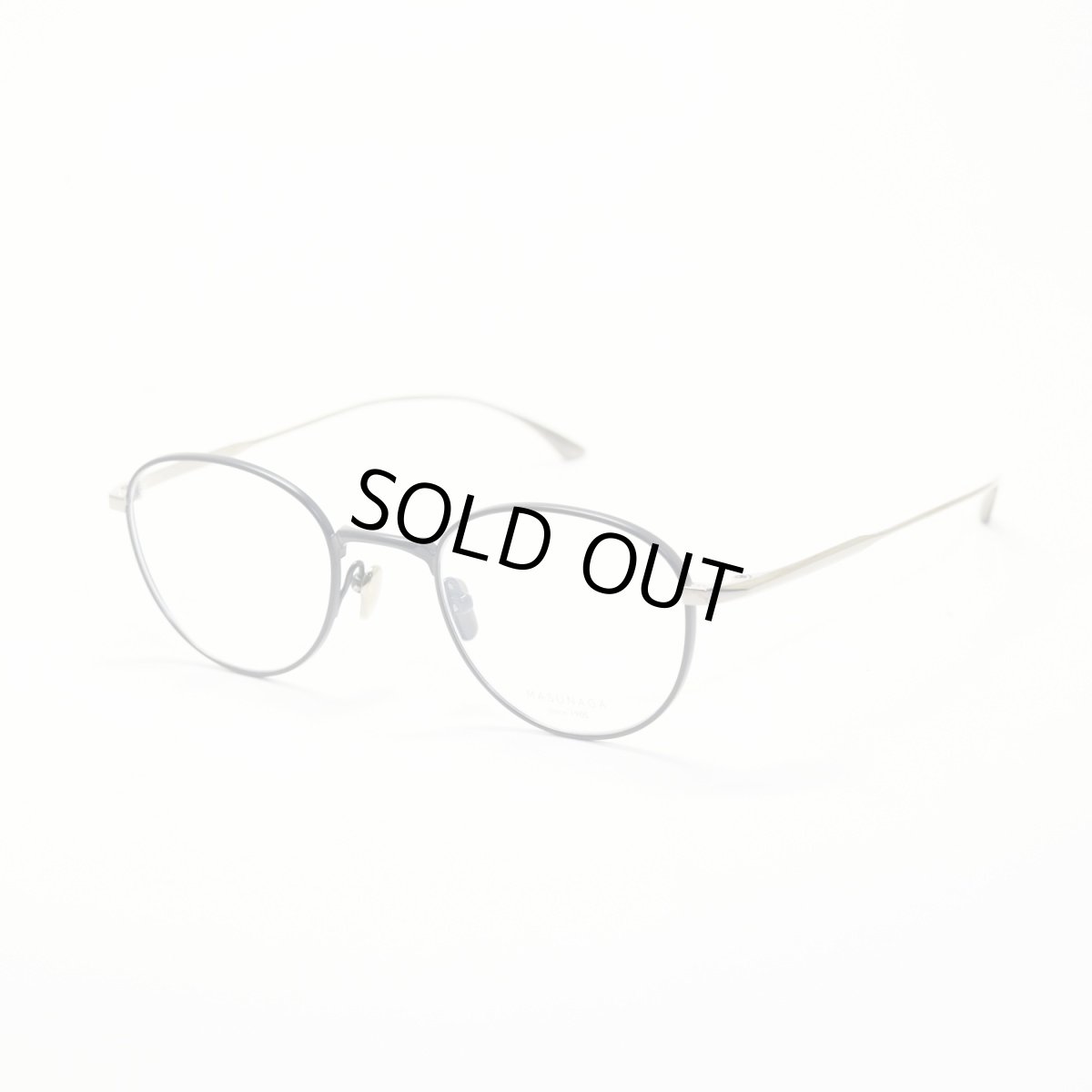 画像2: 増永眼鏡 MASUNAGA since 1905 RADIO CITY col-45 NAVY/SILVER (2)