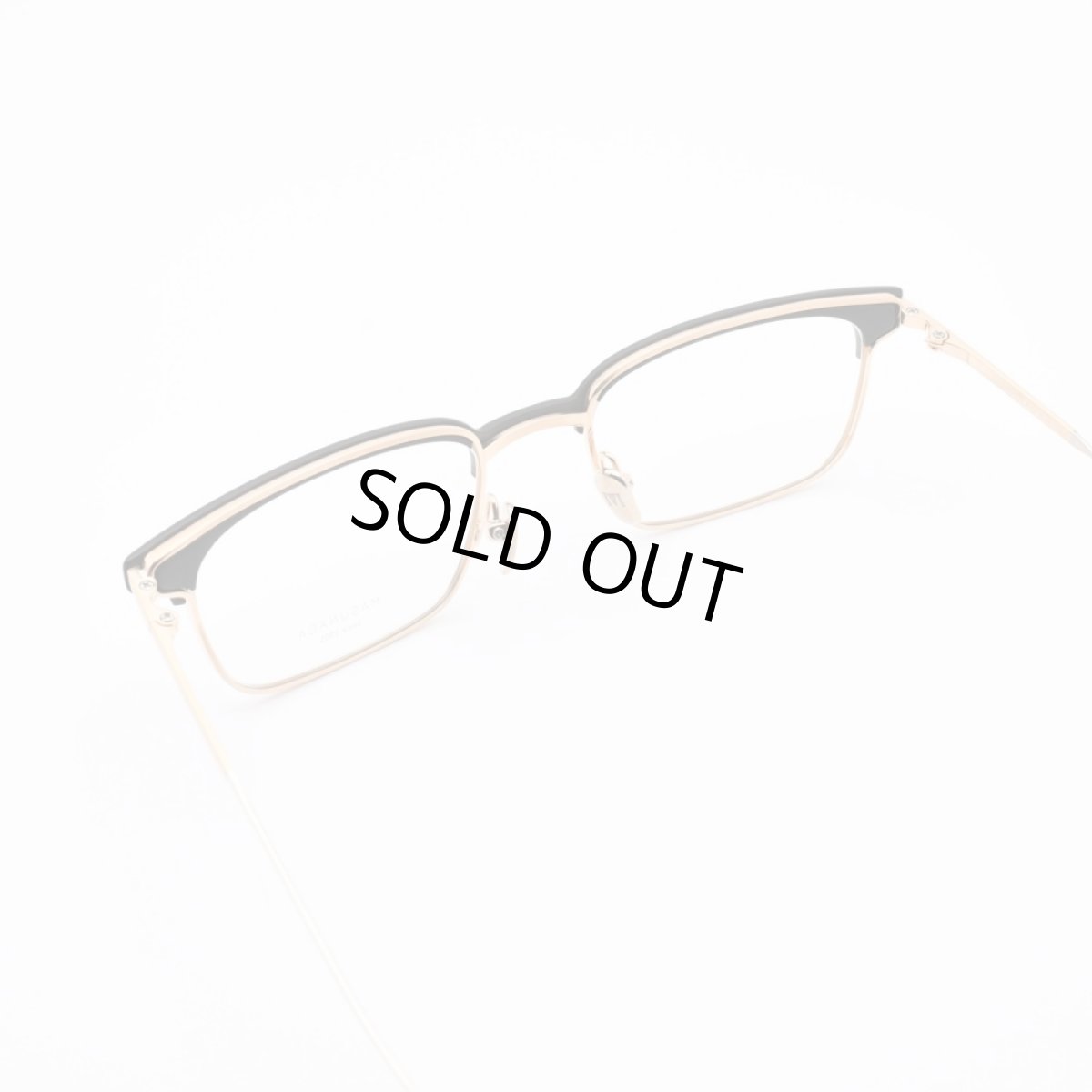 画像7: 増永眼鏡 MASUNAGA since 1905 TINSELTOWN col-49 BLACK-GOLD (7)