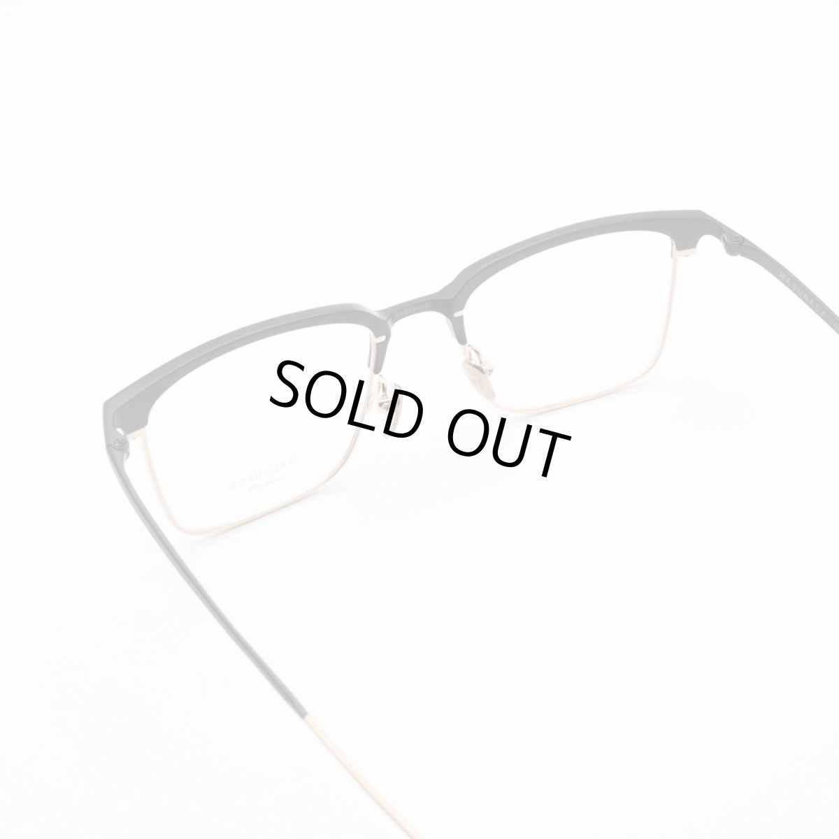 画像7: 木村拓哉さん教場着用モデル 増永眼鏡 MASUNAGA since 1905 WALDORF col-29 BLACK-GOLD (7)