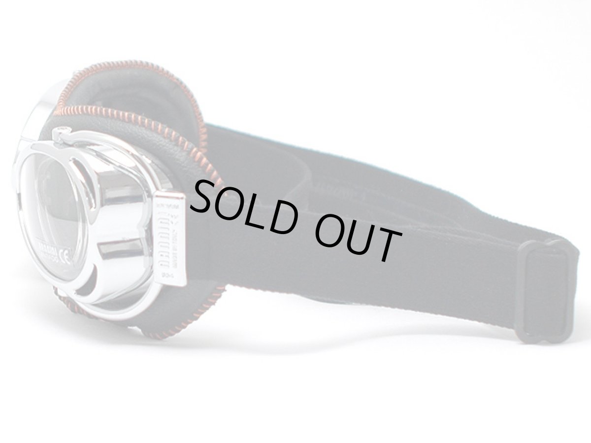 画像3: nannini ナンニーニ 社製ゴーグル STREETFIGHTER-4V-864-1150-6000  ストリートファイター864-4V四眼式   クローム/ブラック＆オレンジステッチ/クリアアンチフォグ (3)