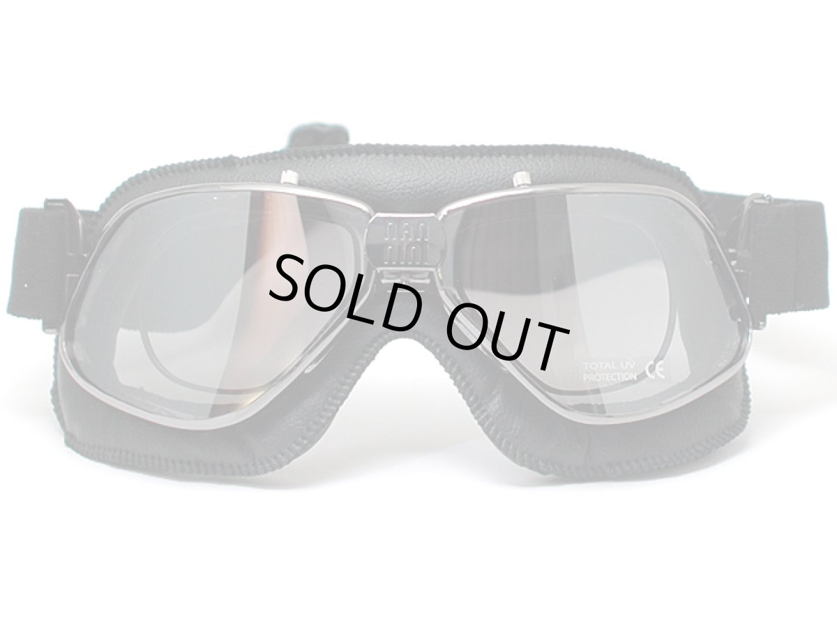 画像2: nannini ナンニーニ 社製ゴーグル 「バイカー」BIKER-860-4v-1178-6550  ラシッドルセニウム・ブラック/グレー・シルバーミラー (2)