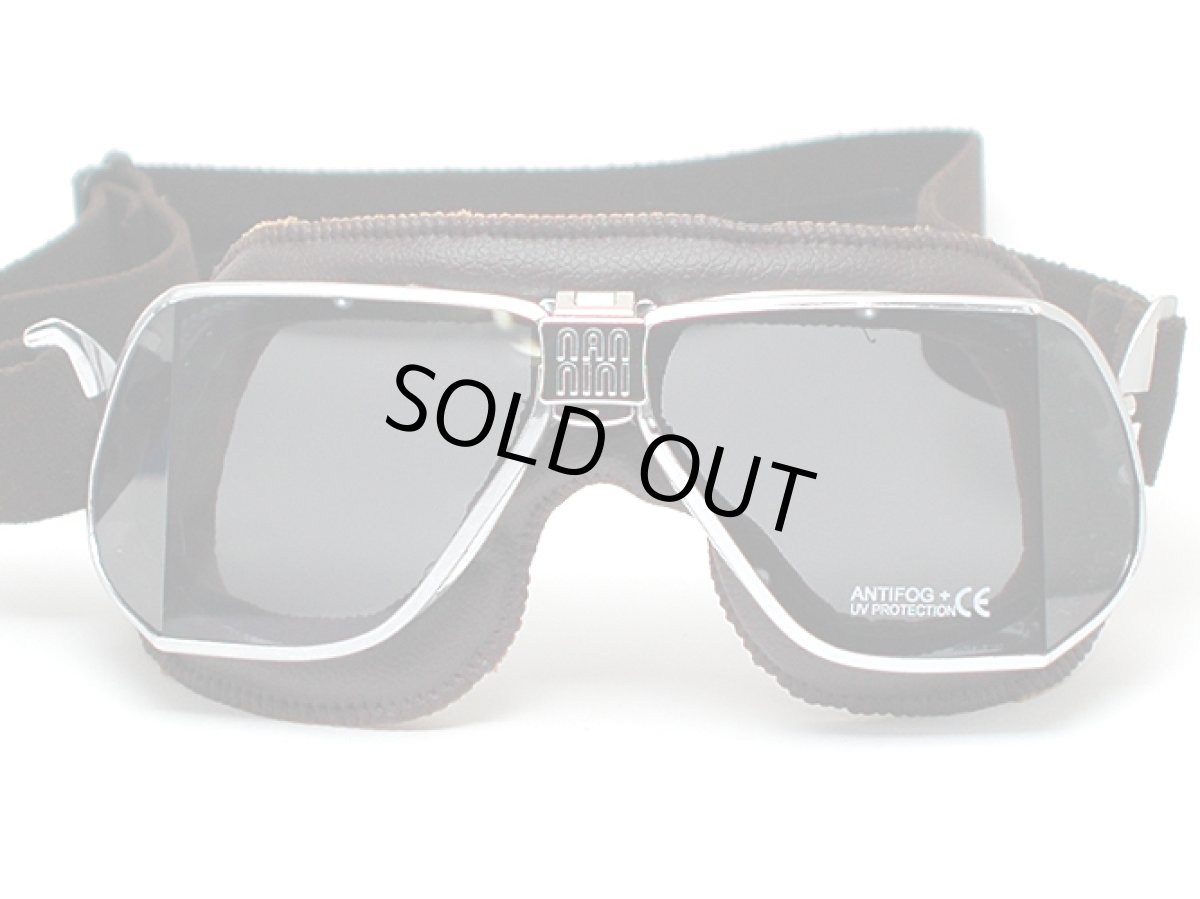 画像2: nannini ナンニーニ 社製ゴーグル 「カスタム」CUSTOM-862-1151-6703   クローム・ブラウン/グレー・アンチフォグ (2)