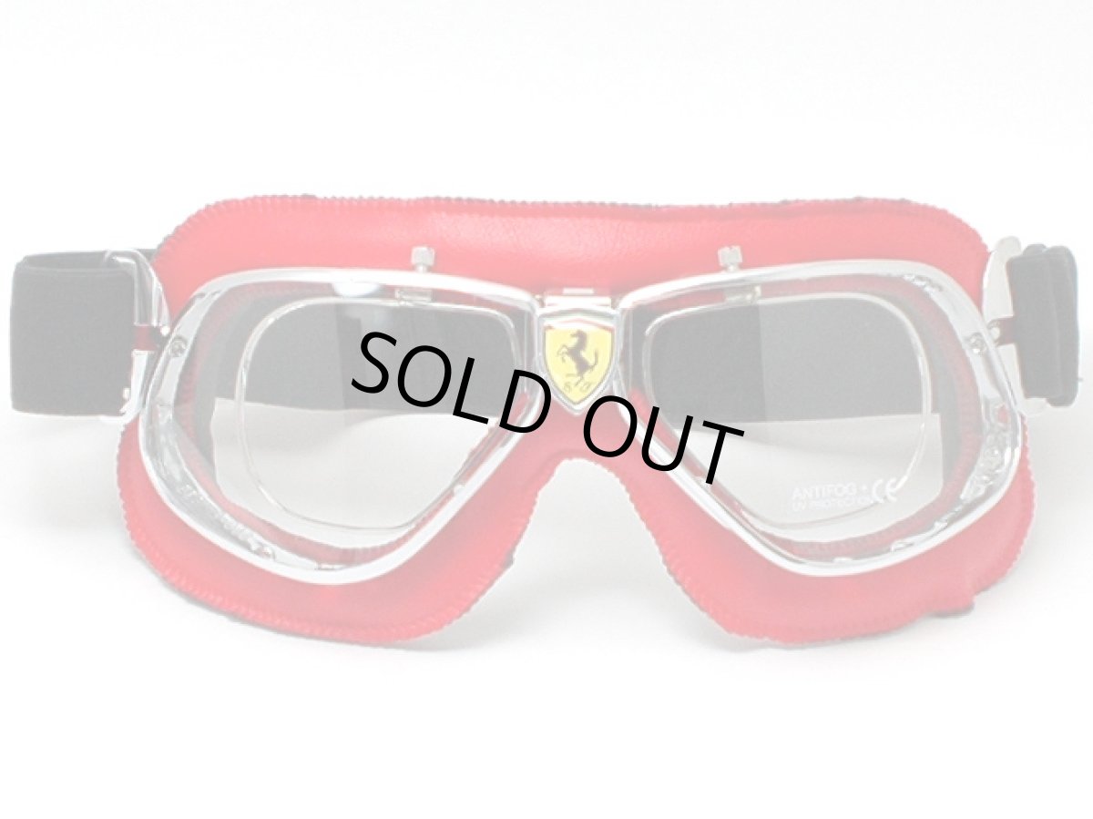 画像2: nannini×FERRARI ナンニーニ×フェラーリ ゴーグル SCUDERIA-4v-1160-6520 スクーデリア   クローム・レッド/クリア・アンチフォグ  在庫処分価格です！！ (2)