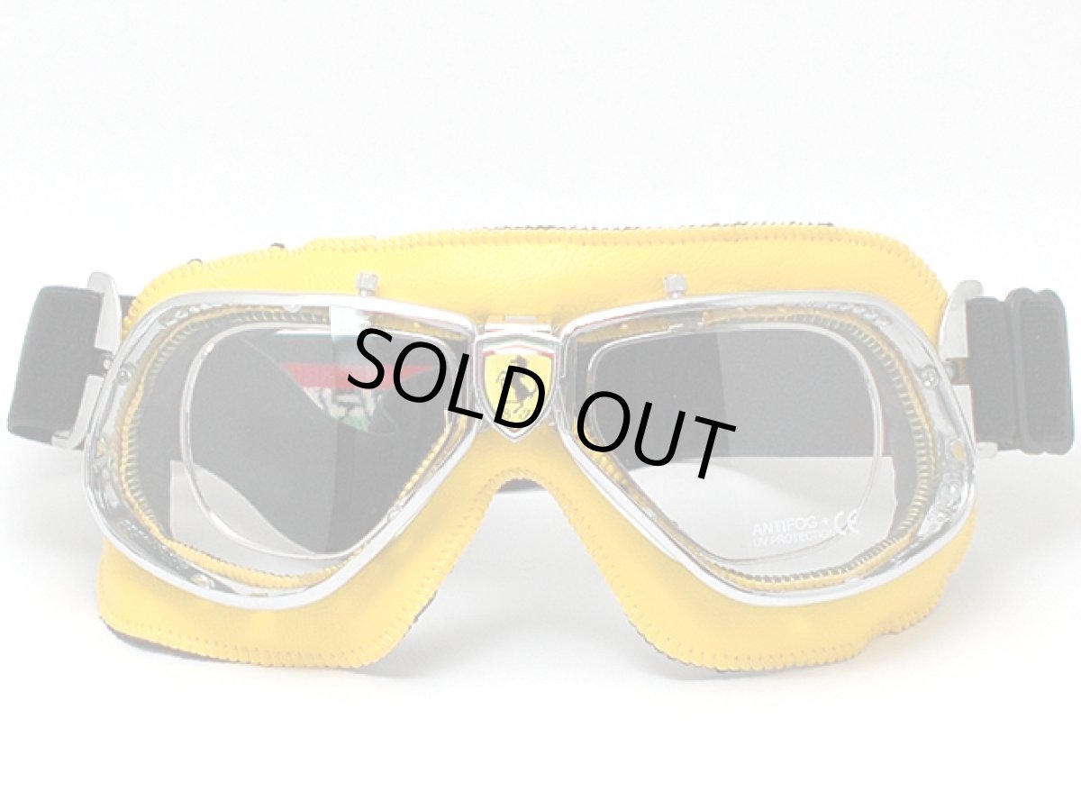 画像2: nannini×FERRARI ナンニーニ×フェラーリ ゴーグル SCUDERIA-4v-1181-6520 スクーデリア   クローム・イエロー/クリア・アンチフォグ  在庫処分価格です!! (2)