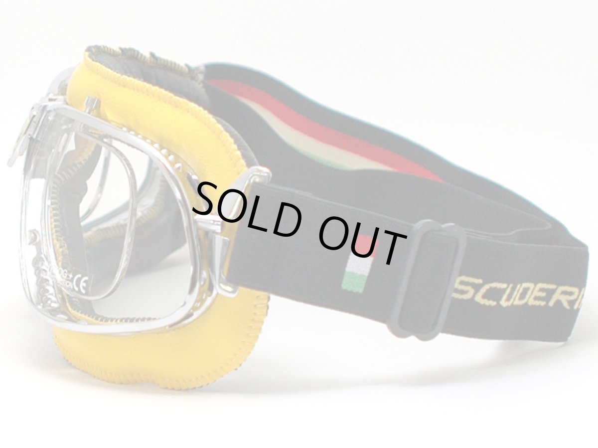 画像3: nannini×FERRARI ナンニーニ×フェラーリ ゴーグル SCUDERIA-4v-1181-6520 スクーデリア   クローム・イエロー/クリア・アンチフォグ  在庫処分価格です!! (3)