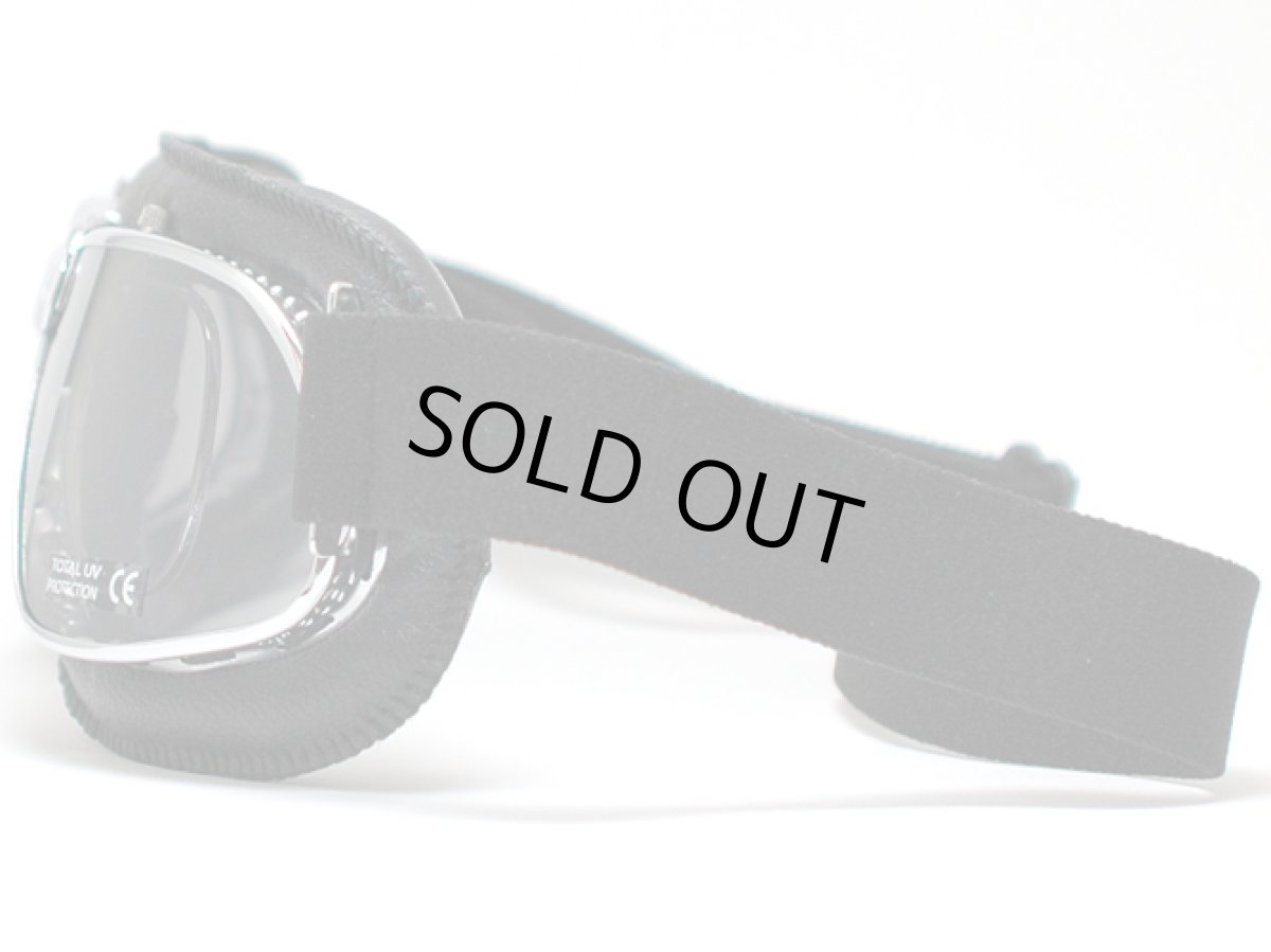 画像3: nannini ナンニーニ 社製ゴーグル 「バイカー」BIKER-960-4v-1150-6550  クローム・ブラック/グレー・シルバーミラー (3)