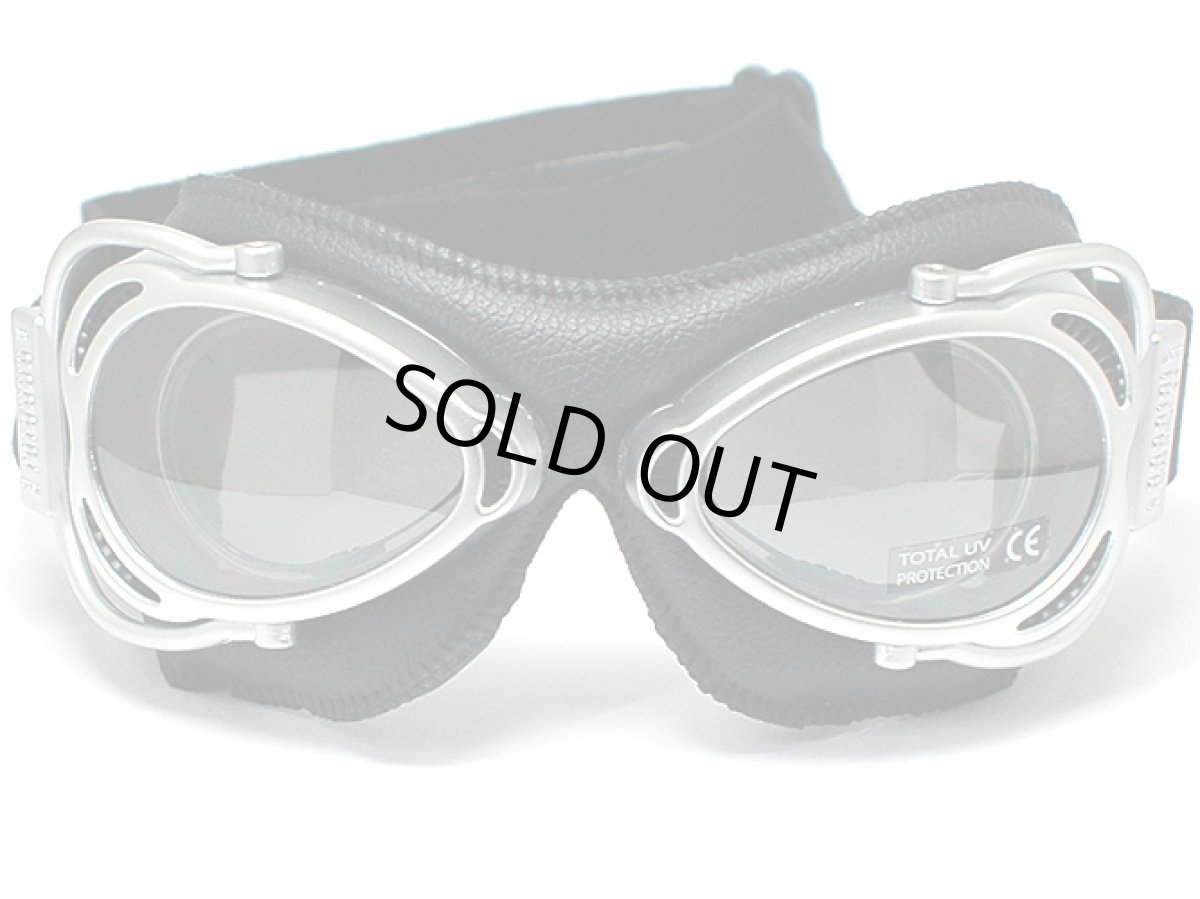 画像2: nannini ナンニーニ 社製ゴーグル STREETFIGHTER-4V-864-1158-6050  ストリートファイター864-4V四眼式   マットクローム・ブラック/グレイ・シルバーミラー (2)