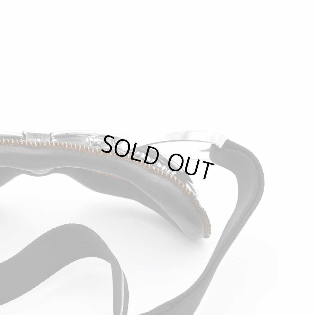 画像6: nannini ナンニーニ RIDER ライダー （クローム・ブラック＆オレンジステッチ/グレーシルバーミラー） (6)