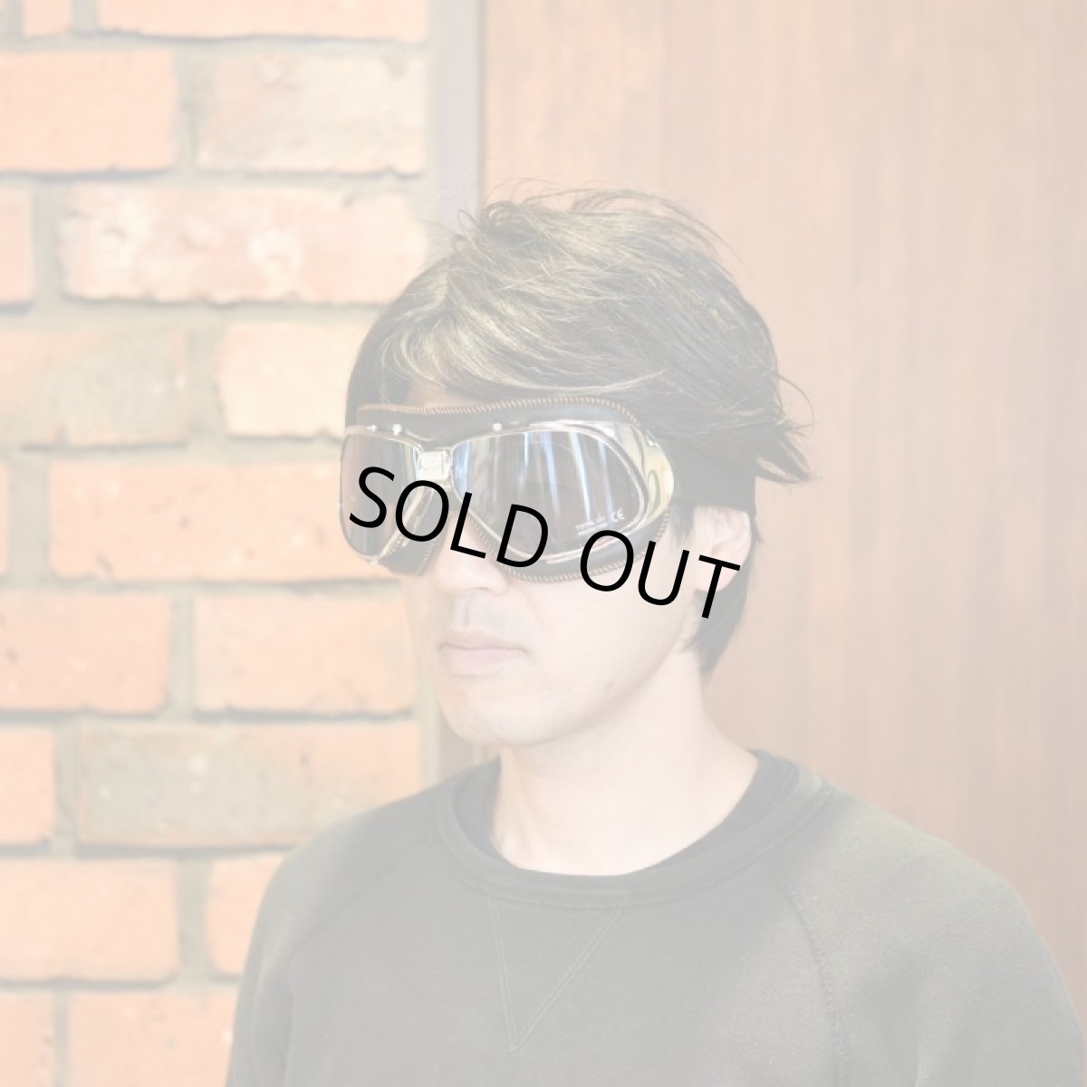 画像7: nannini ナンニーニ RIDER ライダー （クローム・ブラック＆オレンジステッチ/グレーシルバーミラー） (7)