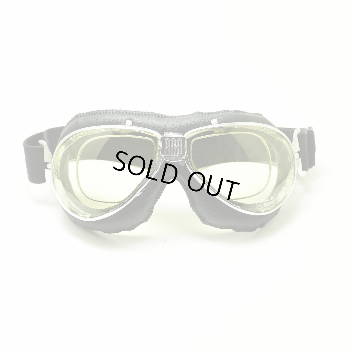 画像3: nannini ナンニーニ 社製ゴーグル TT-860-4v-1150-6405 ティーティー4V四眼式   クローム・ブラック/ライトイエロー (3)