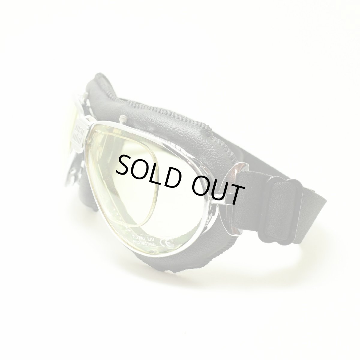 画像4: nannini ナンニーニ 社製ゴーグル TT-860-4v-1150-6405 ティーティー4V四眼式   クローム・ブラック/ライトイエロー (4)