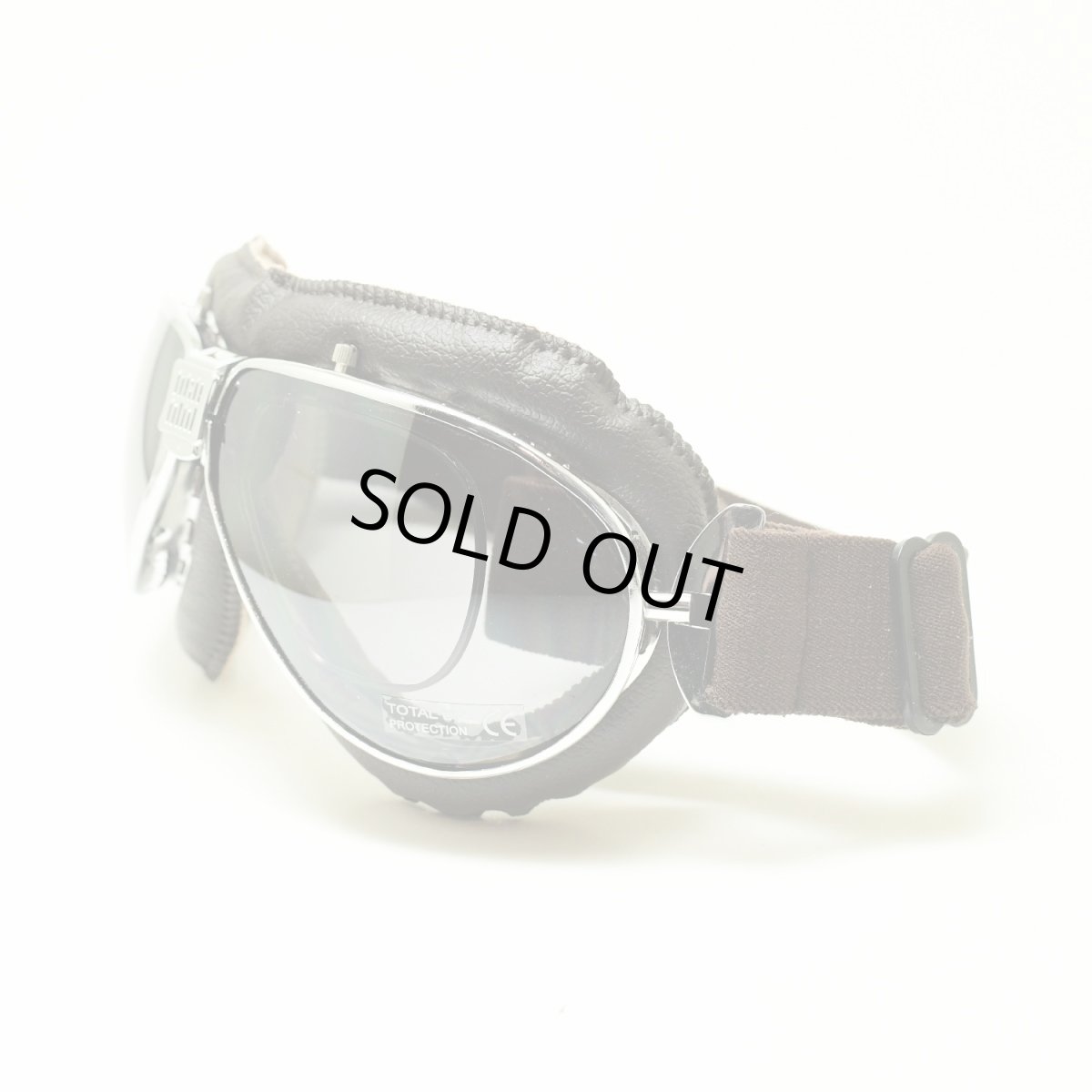 画像4: nannini ナンニーニ 社製ゴーグル TT-860-4v-1151-6450 ティーティー4V四眼式   クローム・ブラウン/ライトグレー＆シルバーミラー (4)