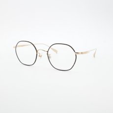 画像9: 辻眼鏡 国松謹製 TJ-010-4 col-4 GOLD/BROWN-LEATHER（塗装）  (9)
