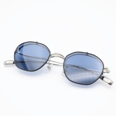 画像11: 辻眼鏡 国松謹製 TJ-011-2 col-1 SILVER/BLACK-LETHER  (11)