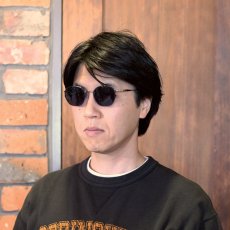 画像12: 辻眼鏡 国松謹製 TJ-011-2 col-1 SILVER/BLACK-LETHER  (12)