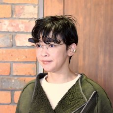 画像15: 辻眼鏡 国松謹製 TJ-011-2 col-1 SILVER/BLACK-LETHER  (15)