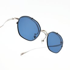 画像17: 辻眼鏡 国松謹製 TJ-011-2 col-1 SILVER/BLACK-LETHER  (17)