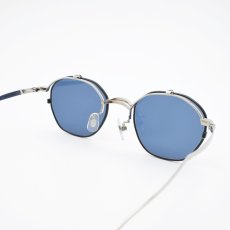 画像6: 辻眼鏡 国松謹製 TJ-011-2 col-1 SILVER/BLACK-LETHER  (6)